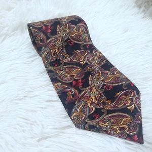 Christian Dior Monsieur Paisley Print Silk Tie